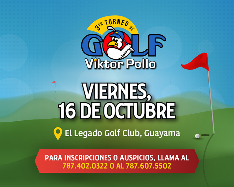3er Torneo de Golf Viktor Pollo - viernes, 16 de octubre - El Legado Golf Club Guayama
